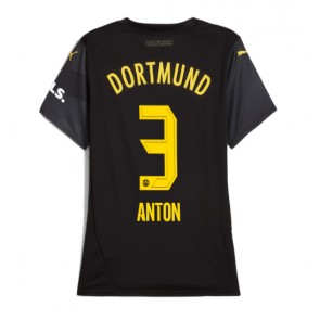 Billiga Borussia Dortmund Waldemar Anton #3 Bortatröja Dam 2024-25 Kortärmad